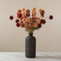 Fleurs de Kiku - Mélange  (10 tiges/ 50 pompons)